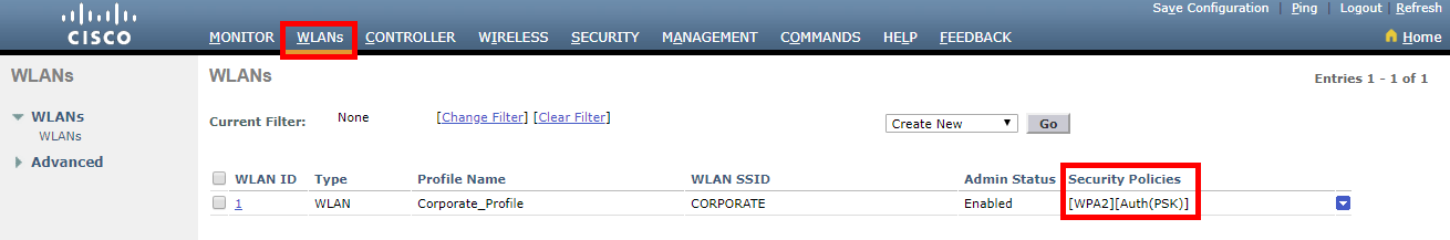 WLC PSK Verification