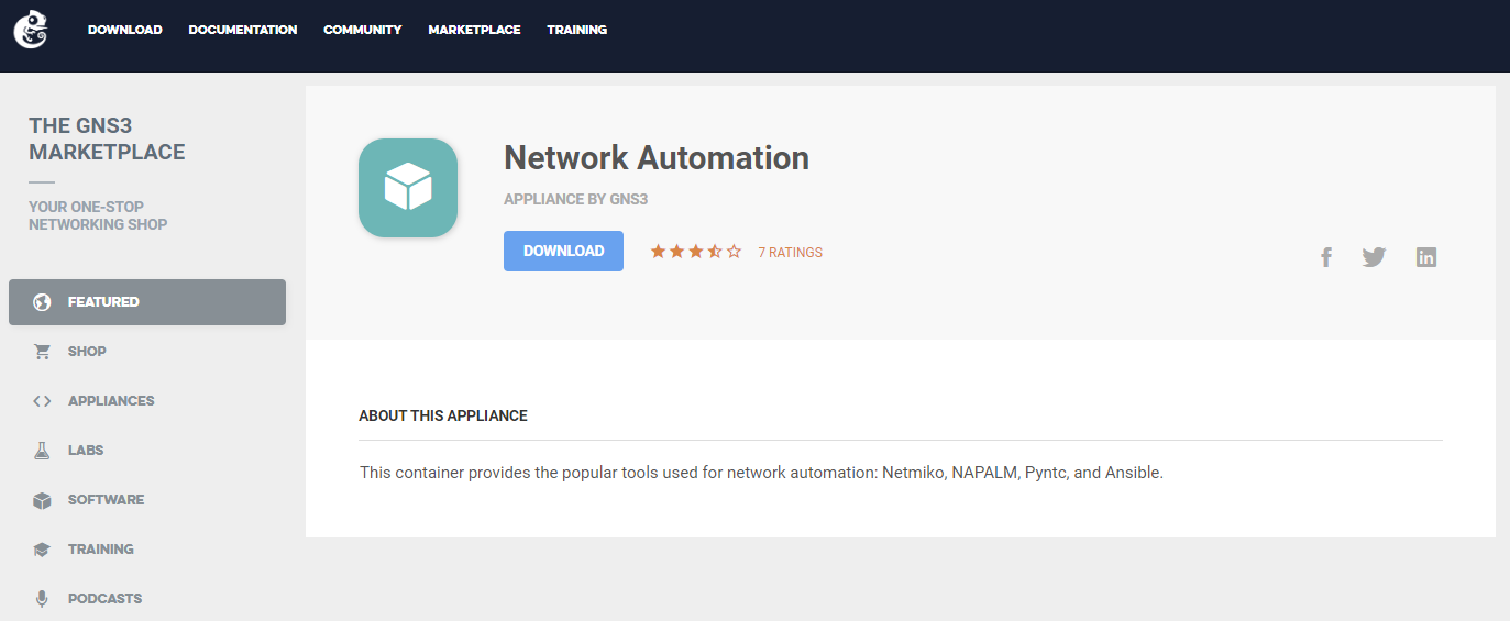 Network Automation Container