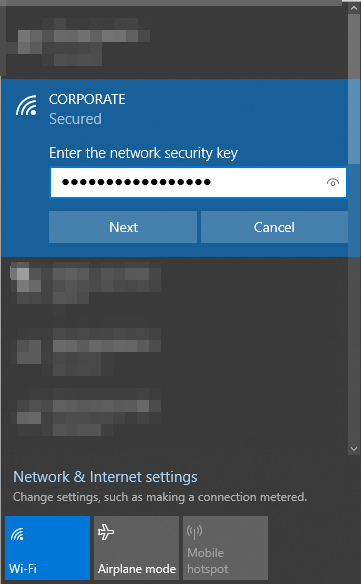 PSK Authentication with key