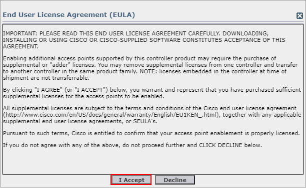 RTU Accept EULA