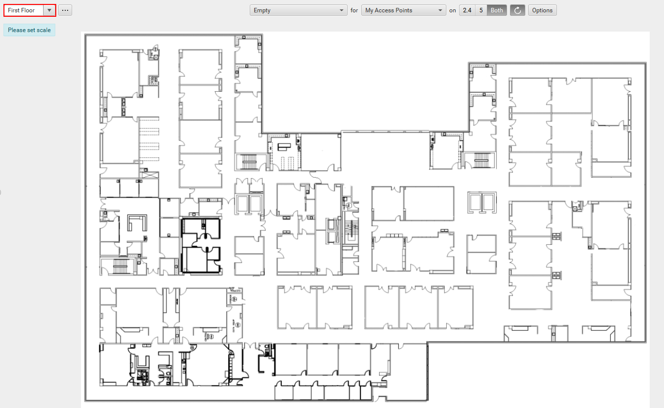 Ekahau Floor Plan Uploaded