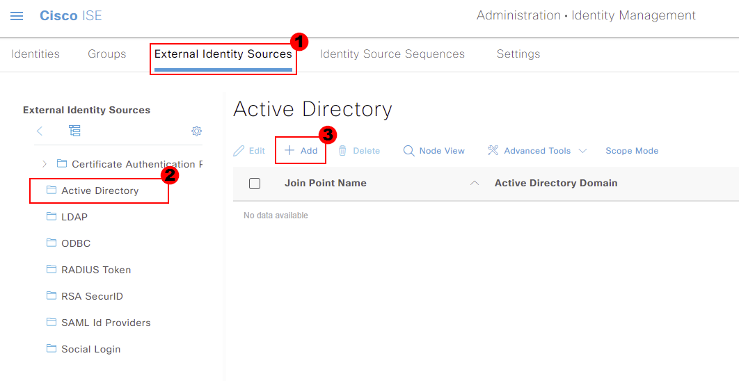 Cisco ISE - Active Directory Add