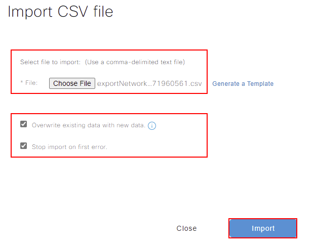 Cisco ISE - Network Device Group CSV Import