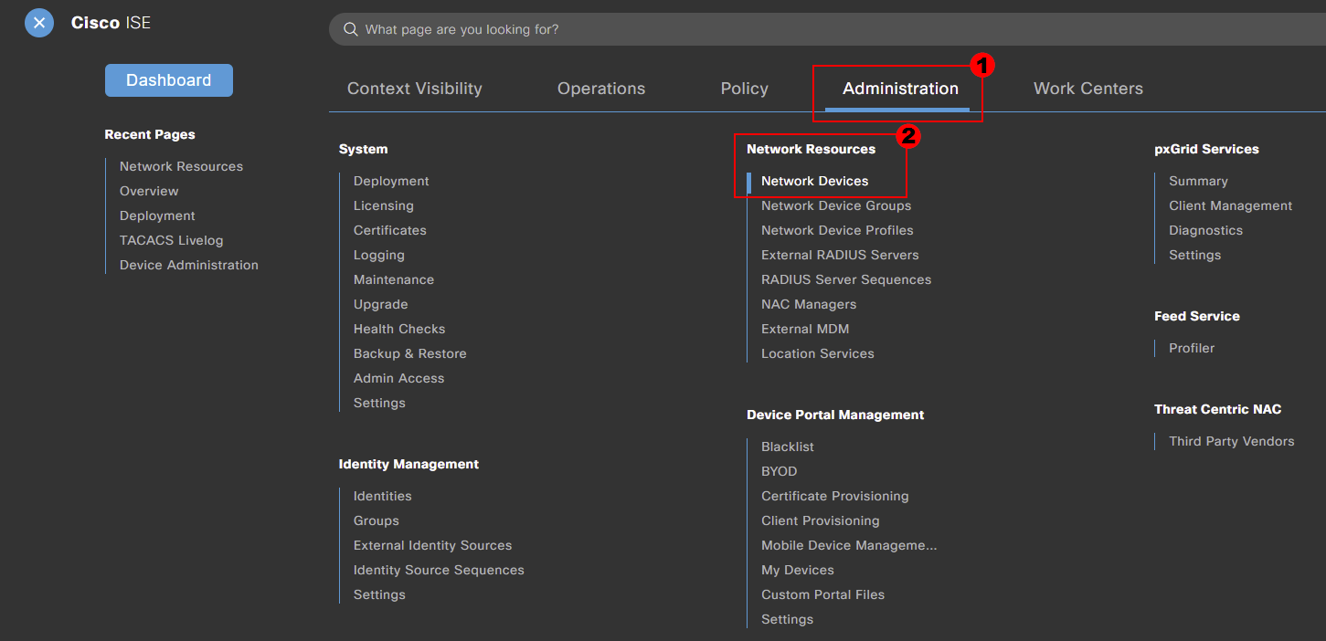 Cisco ISE - Network Devices Add