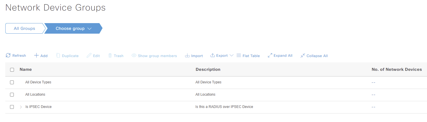 Network Device Groups Overview